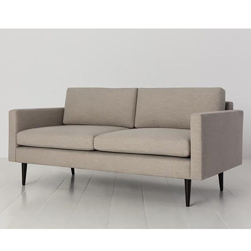 Model 01 2 Seater Linen Sofa, Pumice-0