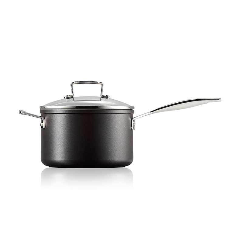 Toughened Non-Stick Saucepan With Lid - 20cm-4