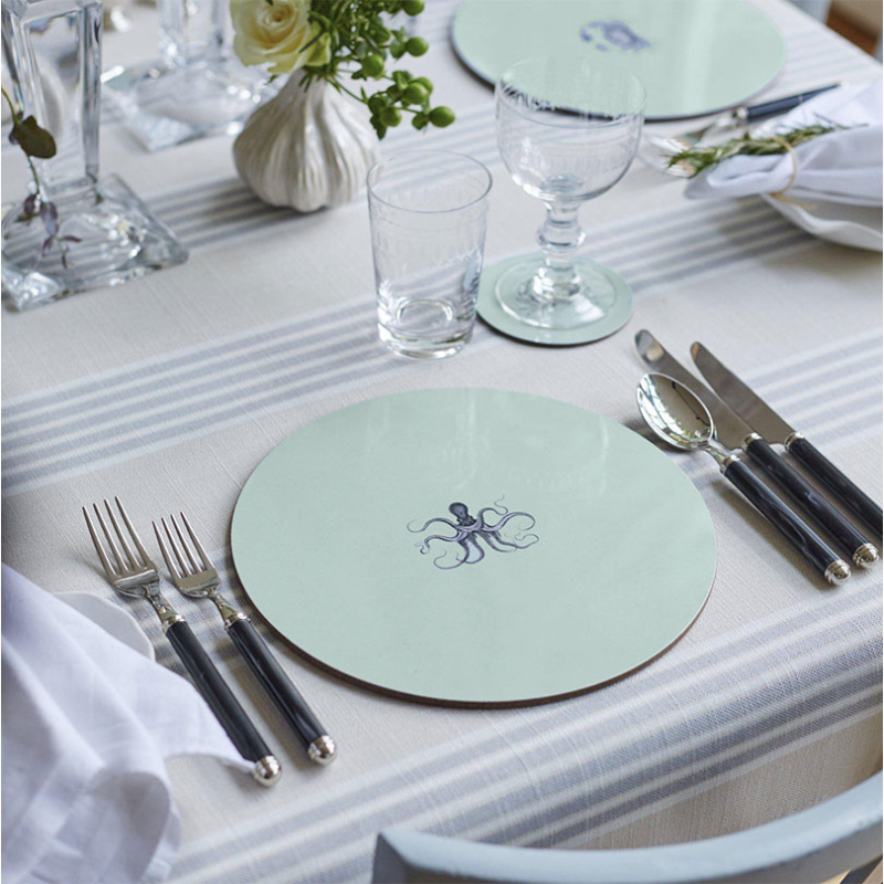 Shellfish Set of 4 Round Tablemats, D25.5cm-1