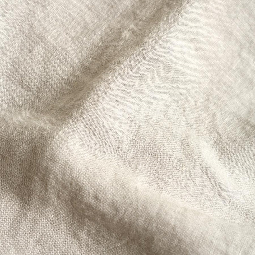 Oatmeal Linen Duvet Cover, Double-3