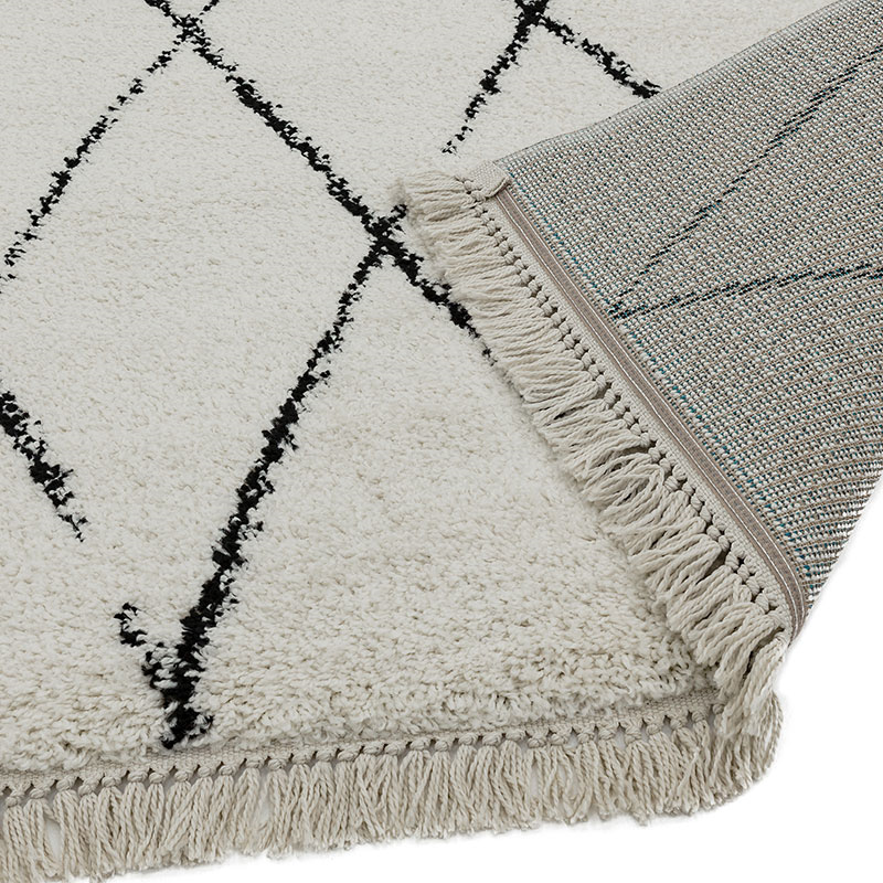 Rocco diamond berber style rug, 160 x 230cm, cream-3