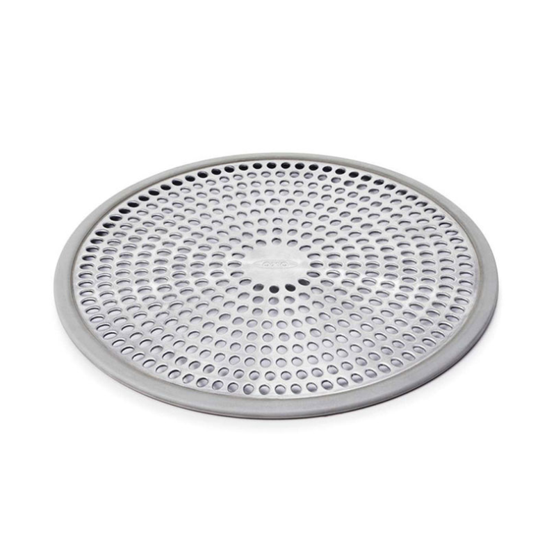 Stainless steel shower stall drain protector, Silver-1