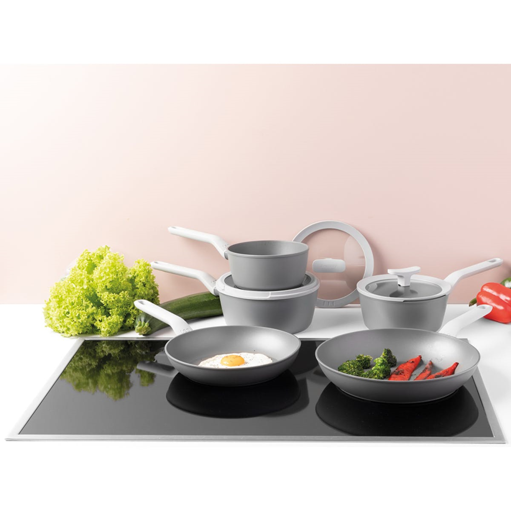 Leo, 5 Piece Cookware Set, Grey-1