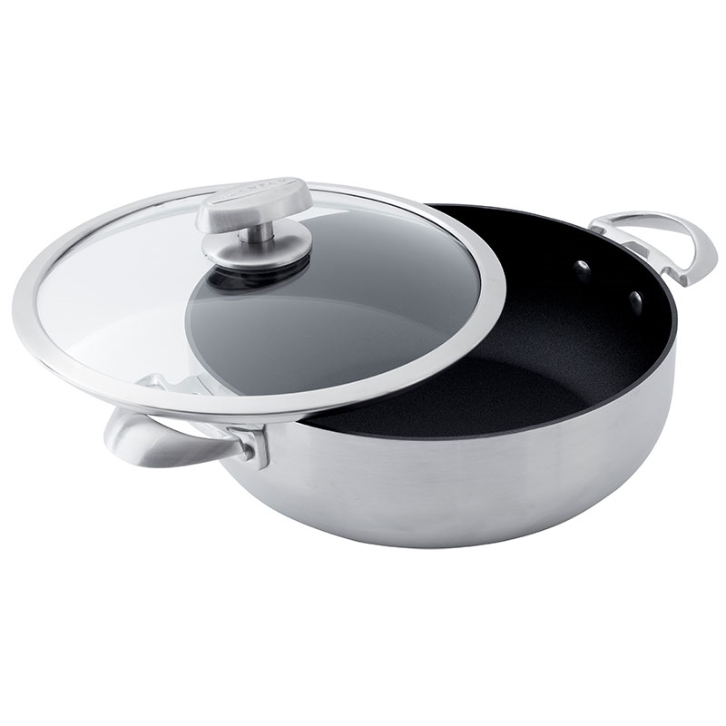 CS+ Low Casserole with Lid, 26cm, Stainless Steel-4