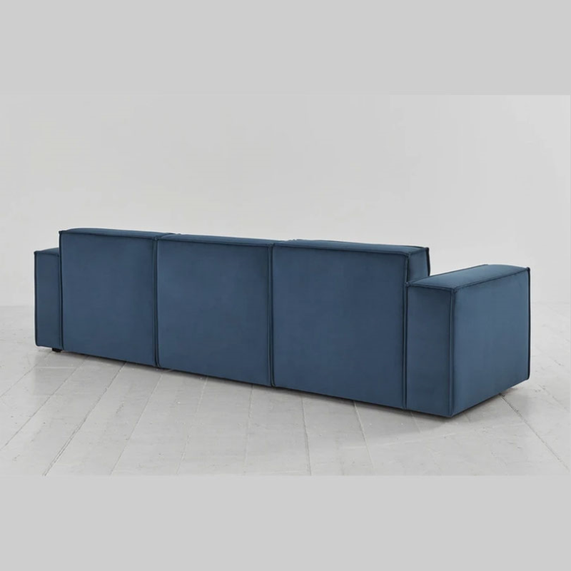 Model 03 3 Seater Velvet Sofa, Teal-3