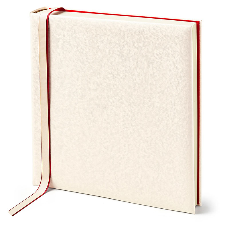 Plain Wedding Album, 14", Ivory-0