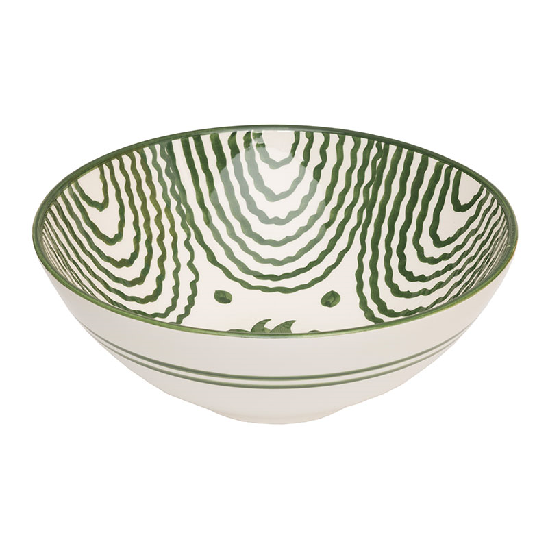 Flor Serving Bowl, D31cm, Green-3