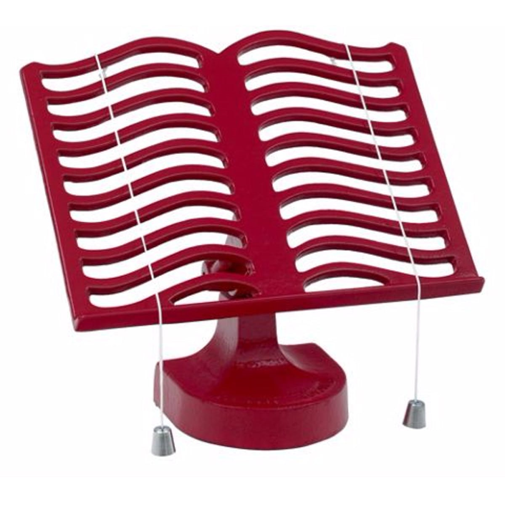 Cook book stand, Chilli Red Cast Iron-0