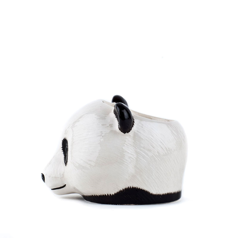 Panda Egg Cup, H7.5cm, Black & White-1