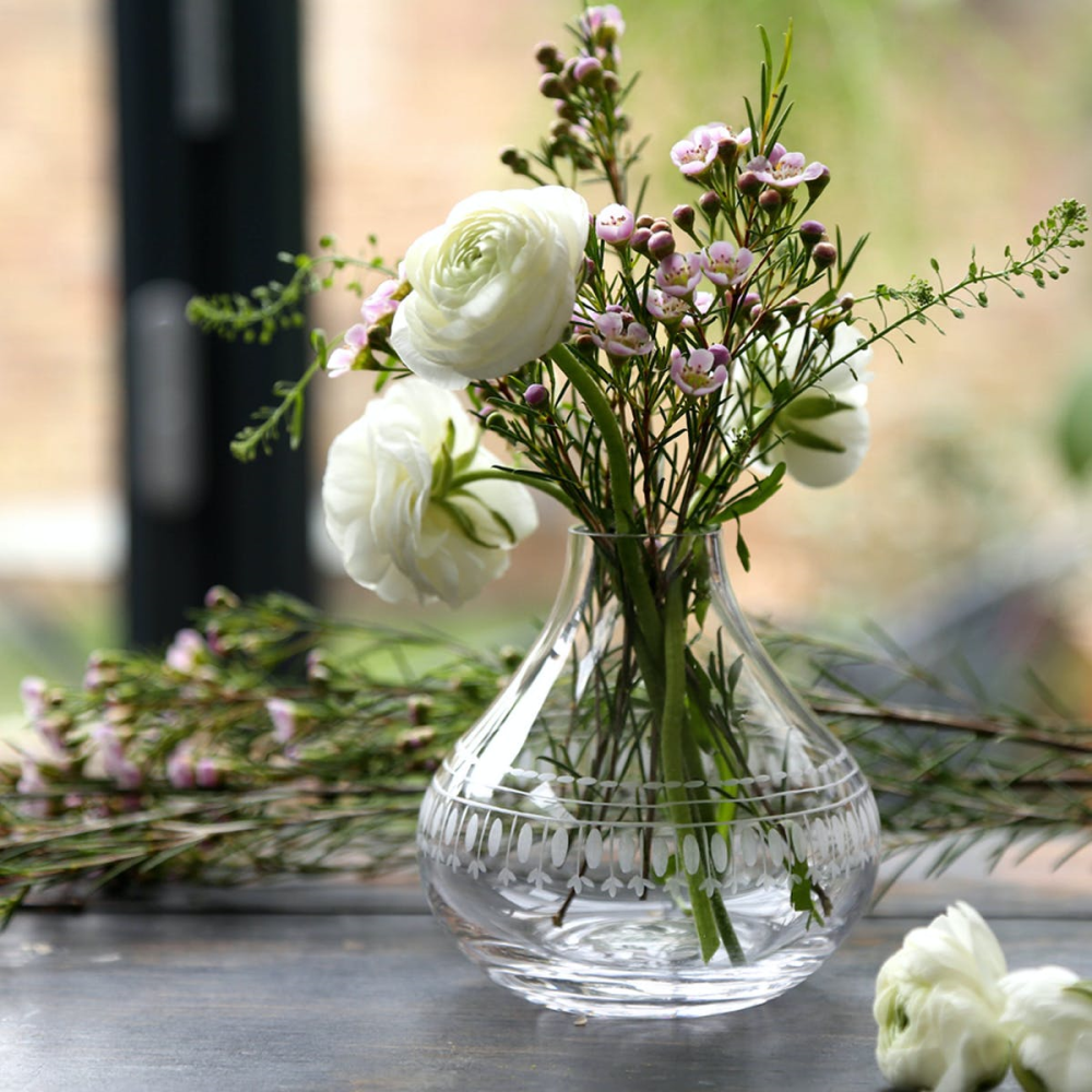 Ovals Vase, H11cm, Crystal-1