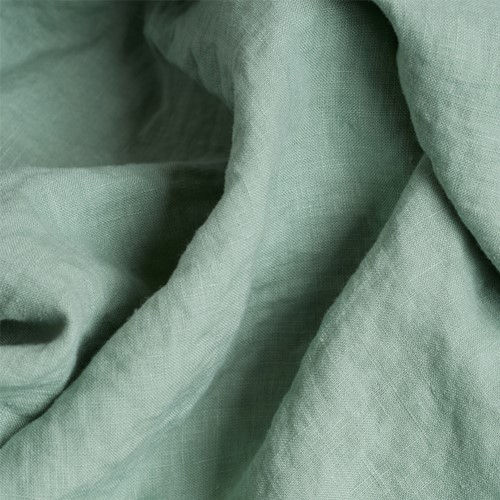 Sage Green Linen Duvet Cover, King-2