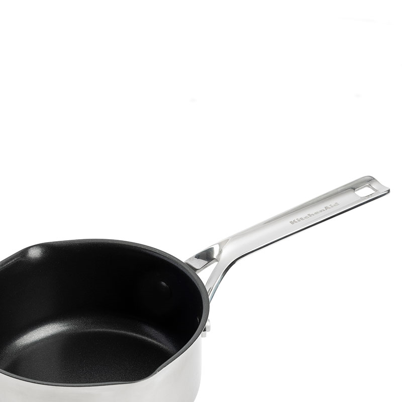 Stainless Steel Sheet - Ceramic Non-Stick Saucepan, 16cm, Silver-2