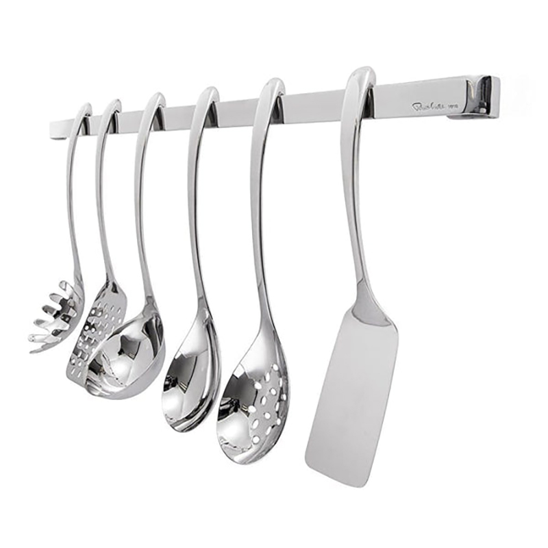 Signature 7 piece utensil rack set, Stainless Steel-1