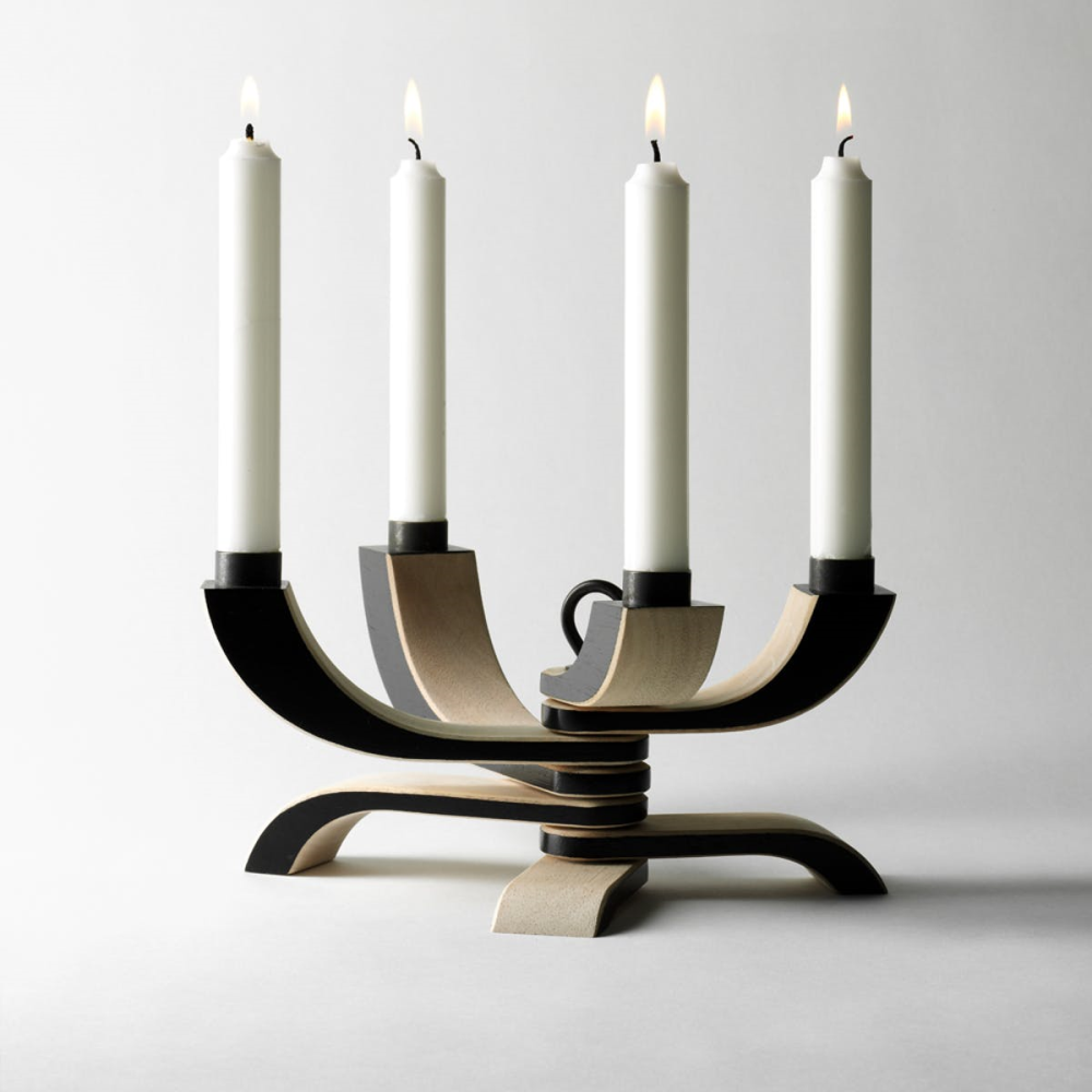 Nordic Light Fold-able candle holder, 20.5 x 13 x 5cm, Black-0