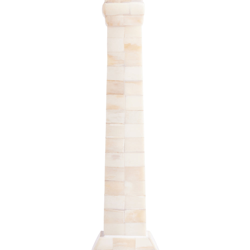 Makalu Bone Table Lamp, H46cm, White-4