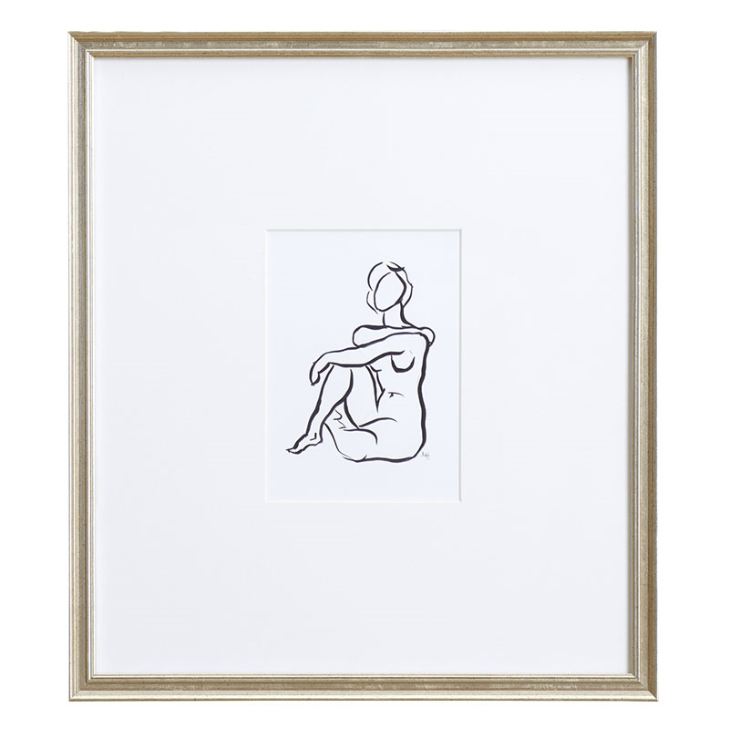 Sketch Seated III Print-0