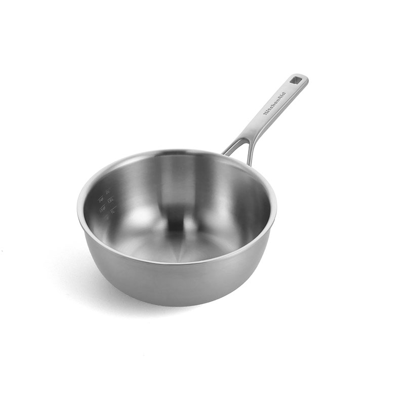 MultiPly Stainless Steel Chef's Pan, 22cm, Silver-2