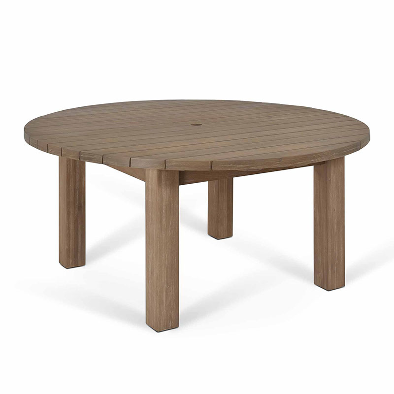 Porthallow Round Dining Table, D160cm, Natural-1