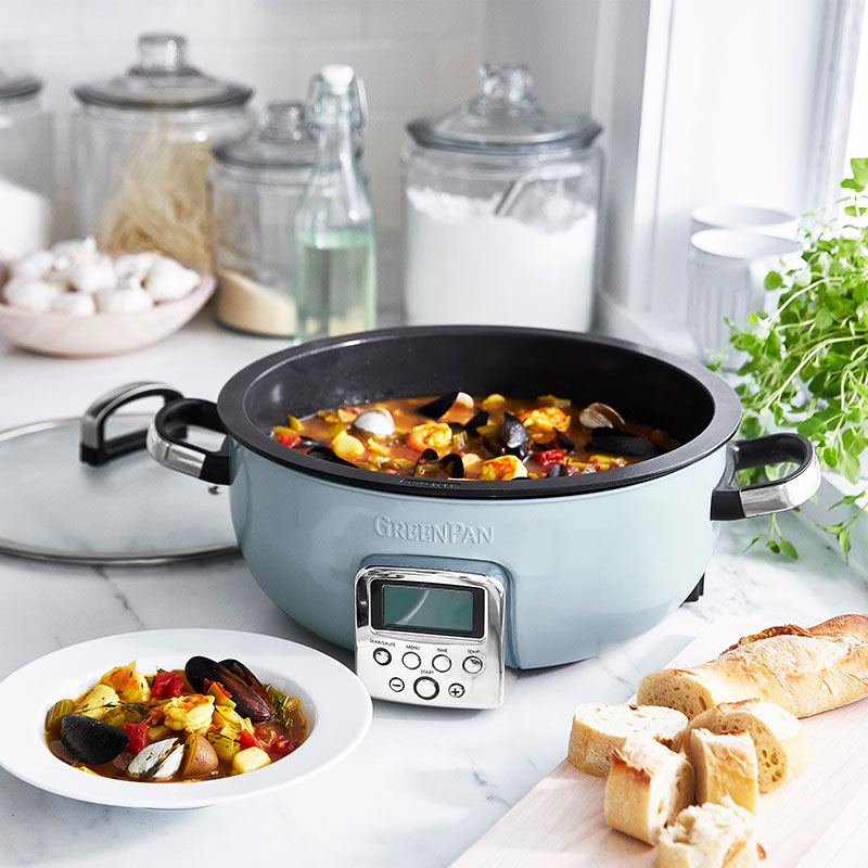 Non-Stick Multicooker, 5.6L, Blue Haze-2