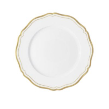 Dinner Plate, Polka Gold, 27cm-0