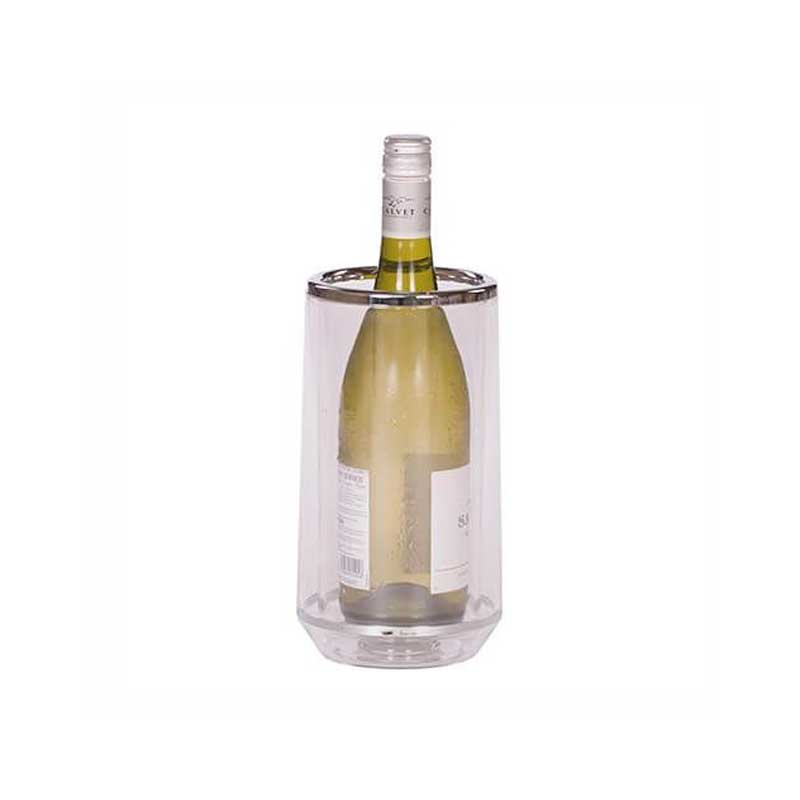 Wine Cooler Wine Cooler, Clear Acrylic and Chrome-1