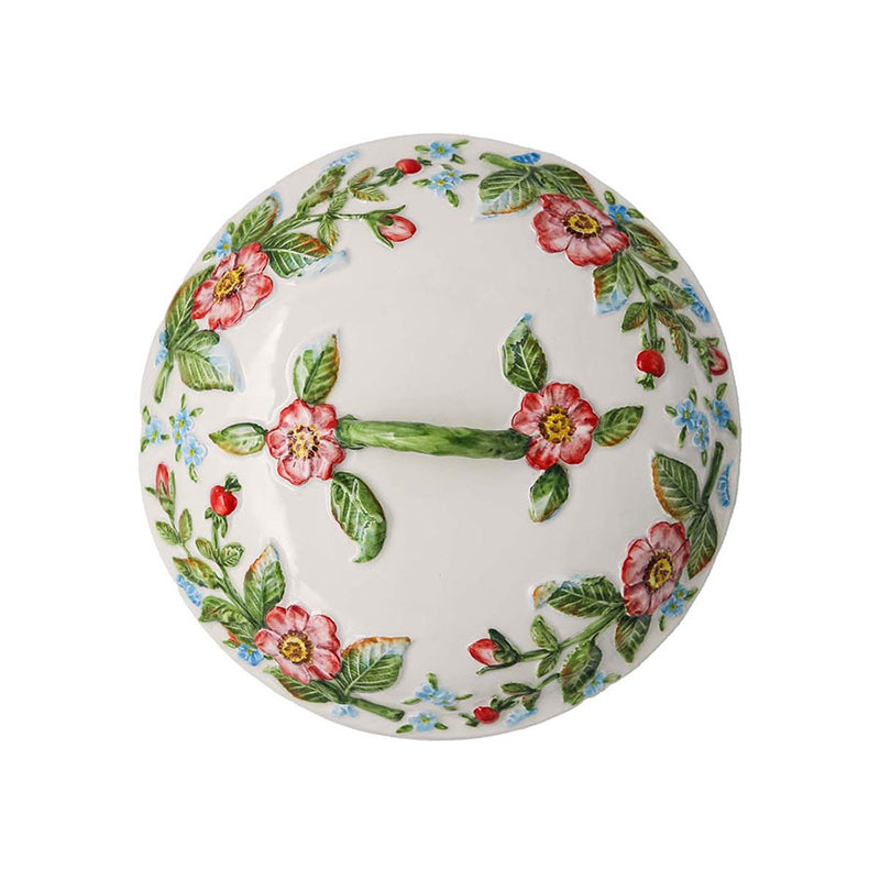 Giardino Lidded Serving Dish, H10 x W24 x D24cm, Multi-3