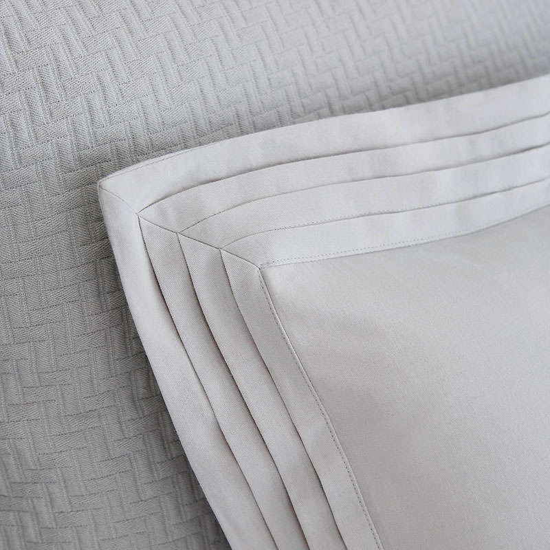 Vendi Oxford Pillowcase, Silver-2