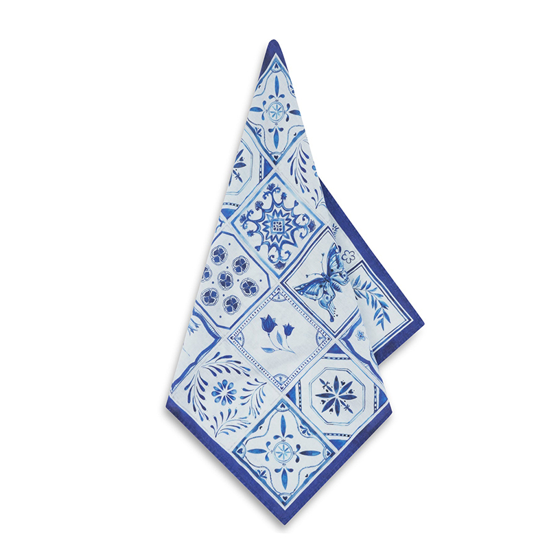 Azulejos Napkin, L50 x 50cm, Blue-1