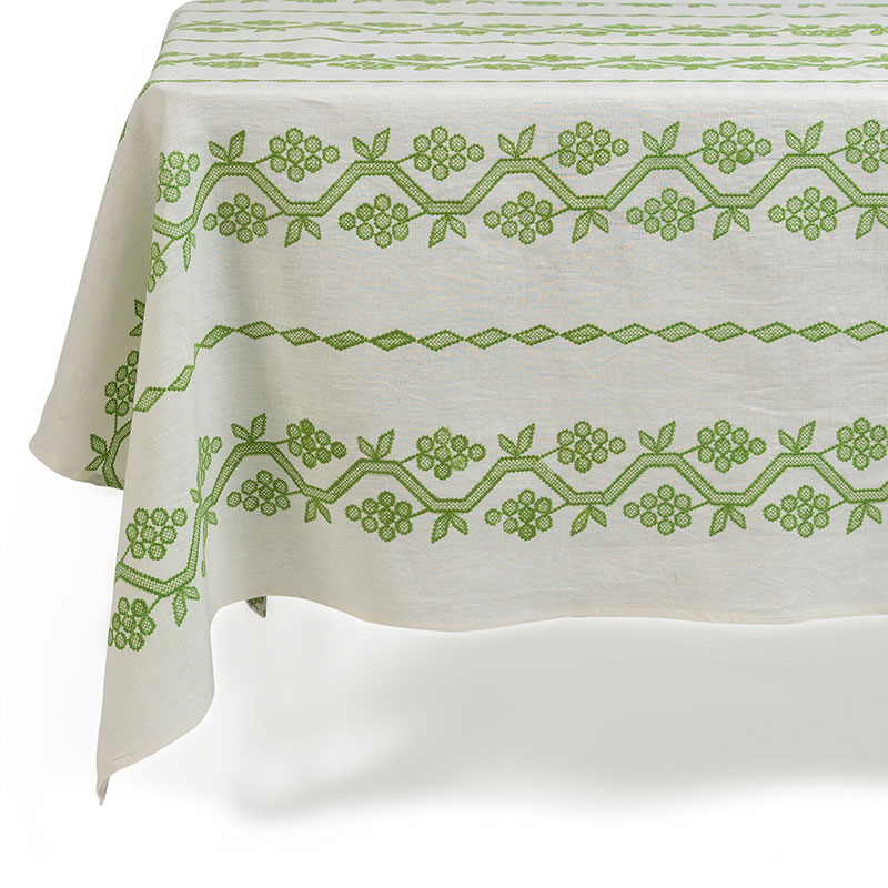 Napa Tablecloth, 180 x 270cm, Green-1