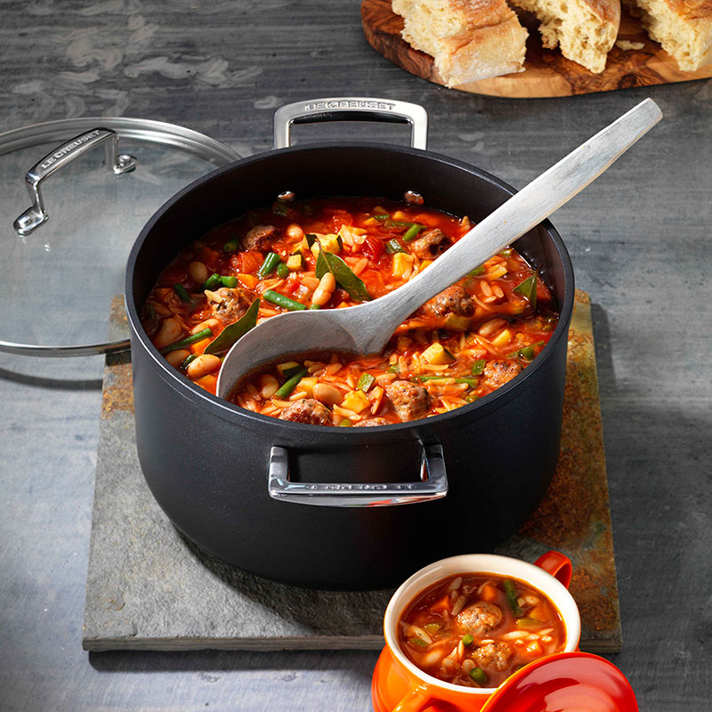 Toughened Non-Stick Deep casserole, 24cm - 6 litre-6