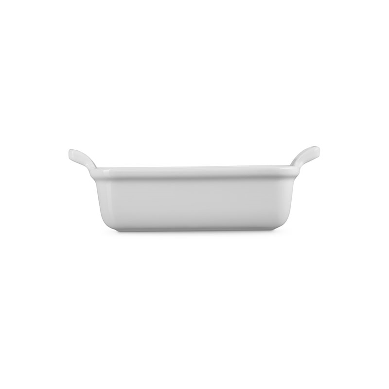 Stoneware Heritage Rectangular Dish, 19cm, White-4