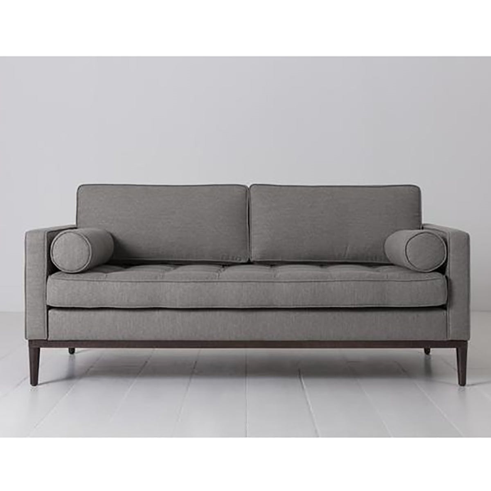 Model 02 2 Seater Linen Sofa, Shadow, Shadow-2