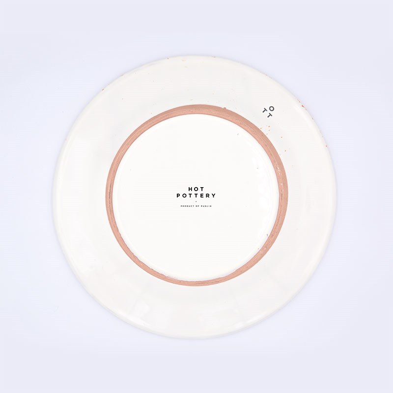 Splatter Side Plate, D21cm, Burnt Orange-2