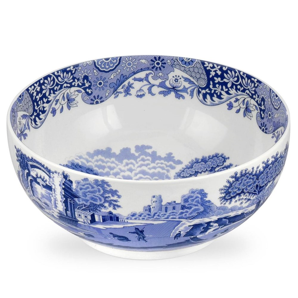 Blue Italian Round bowl, 27.5cm-0