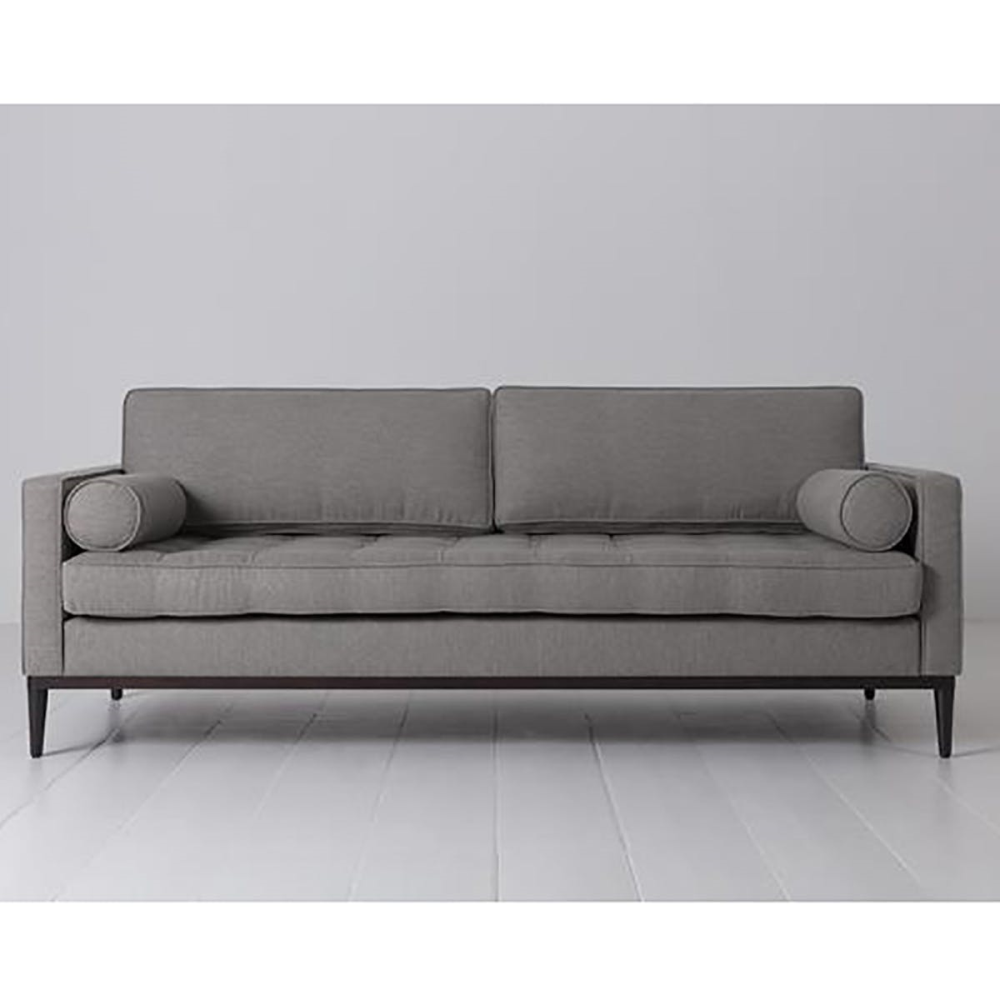 Model 02 3 Seater Linen Sofa, Shadow-1