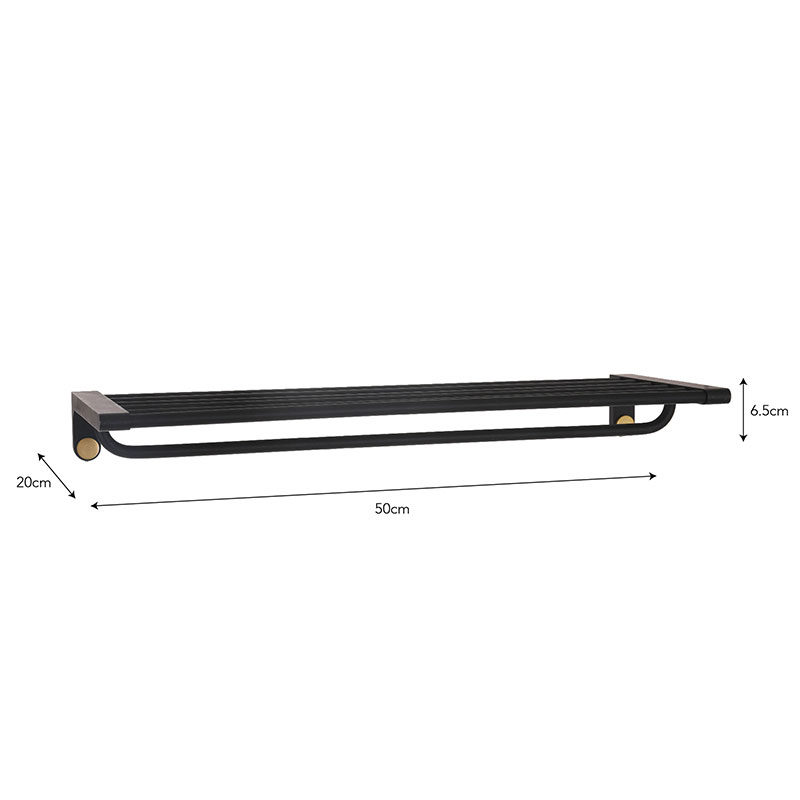 Adelphi Wall Shelf, Black-2