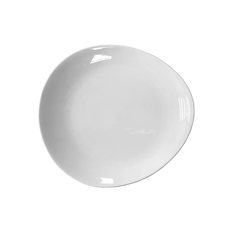 Orientix Set of 6 Pebble Plates, D22cm, White-0