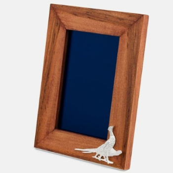 Photo Frame, Pheasant, Hardwood, Portrait, Small, 6 x 4"-0