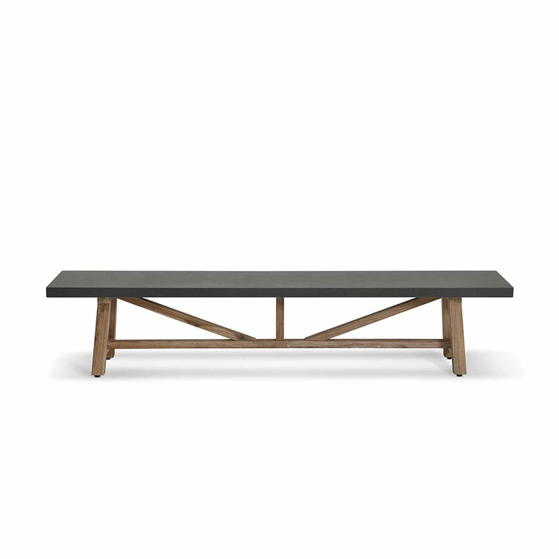 Chilford Bench, Grey & Natural-2