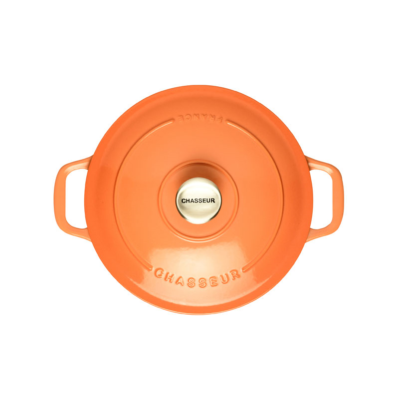 Round Casserole, 3.8L, Tangerine-2