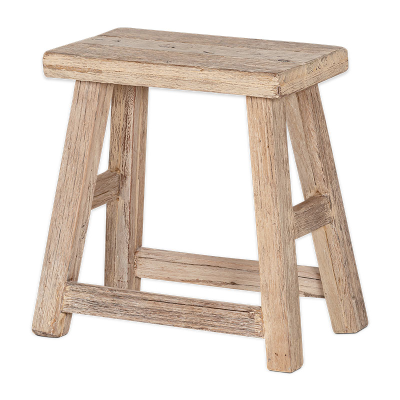 Ibo Reclaimed Wood Low Stool, Natural-3