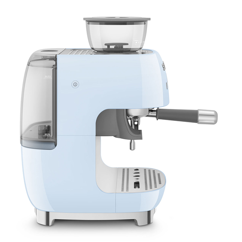 Espresso Coffee Machine with Grinder, Pastel Blue-3