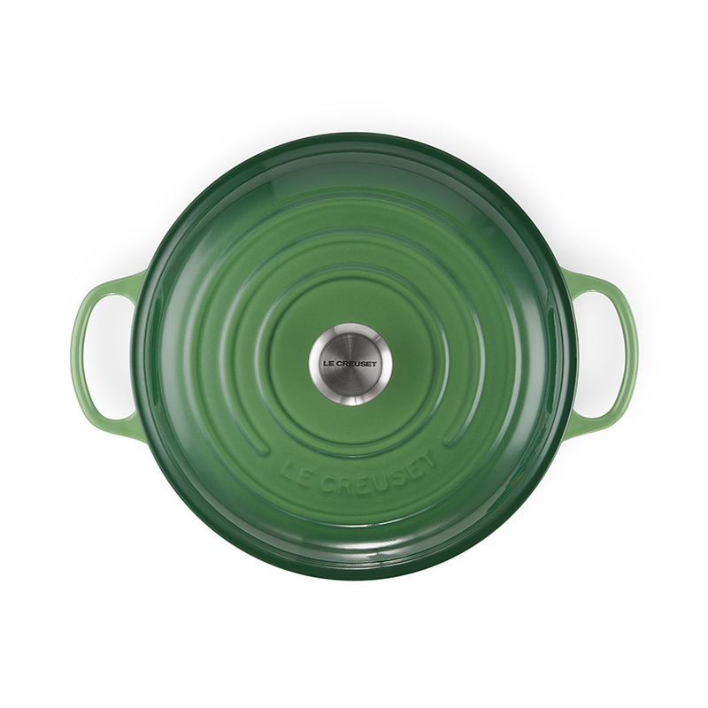 Signature Cast Iron Shallow Casserole, 30cm, Bamboo Green-1