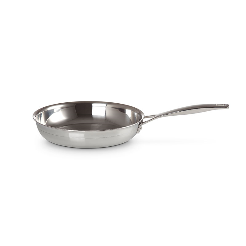 Classic 3-ply Uncoated Frying Pan, 24cm, Stainless Steel-1