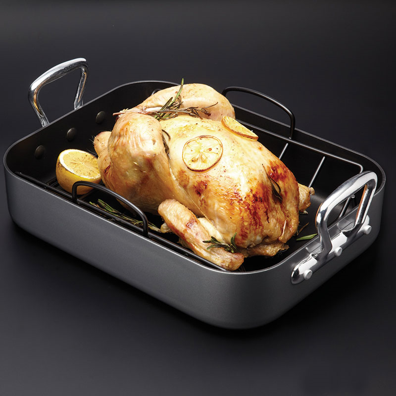 Non-stick roasting tin with rack, 40 x 28cm, Premium-1