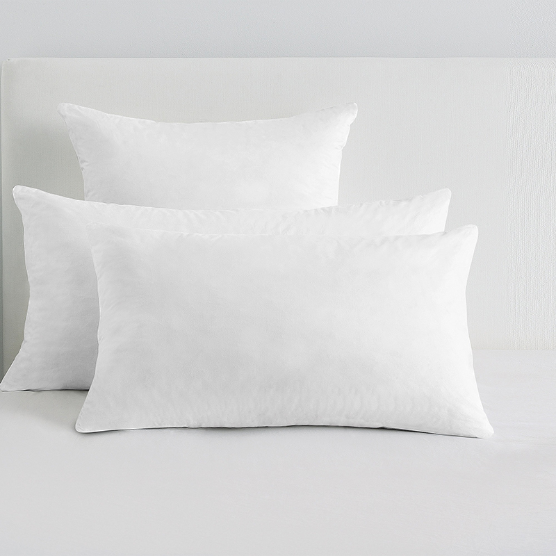 Duck Feather Square Cushion Pads, Medium, White-1