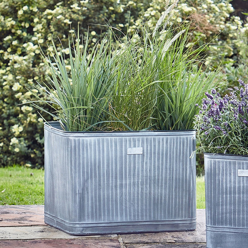 Hampton Planter, D80cm, Galvanised-2