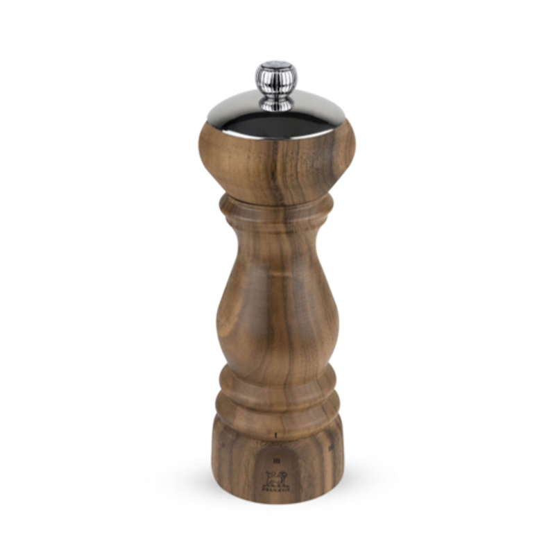 Paris Icon Salt mill, 18cm, walnut wood and stainless steel-0