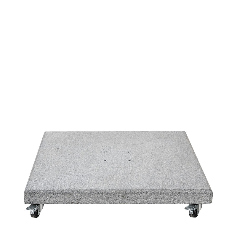 Salerno Wheeled Parasol Base, 90kg, Hammered Grey Granite-0