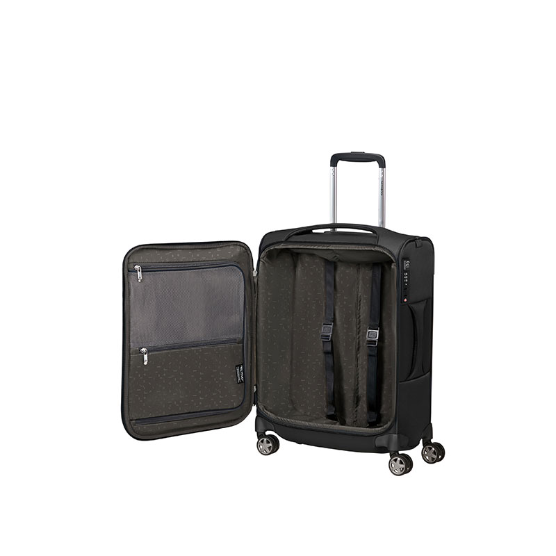 D'Lite Suitcase, H55 x L40 x W20/25cm, Black-1